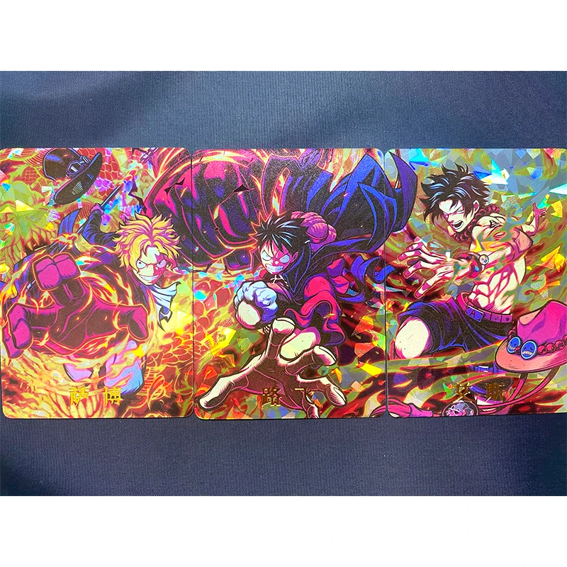 ONE PIECE Anime Characters Monkey D. Luffy Portgas D Ace Sabo DIY Xtreme Collection Card Christmas Birthday Gift Game Toys