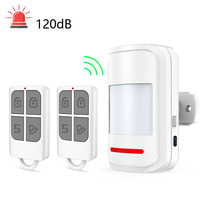 Infrared Detector Motion Sensor PIR Human Body Movement Alarm Welcome Security 2 Modes 120dB High Decibel 433MHz Remote Control