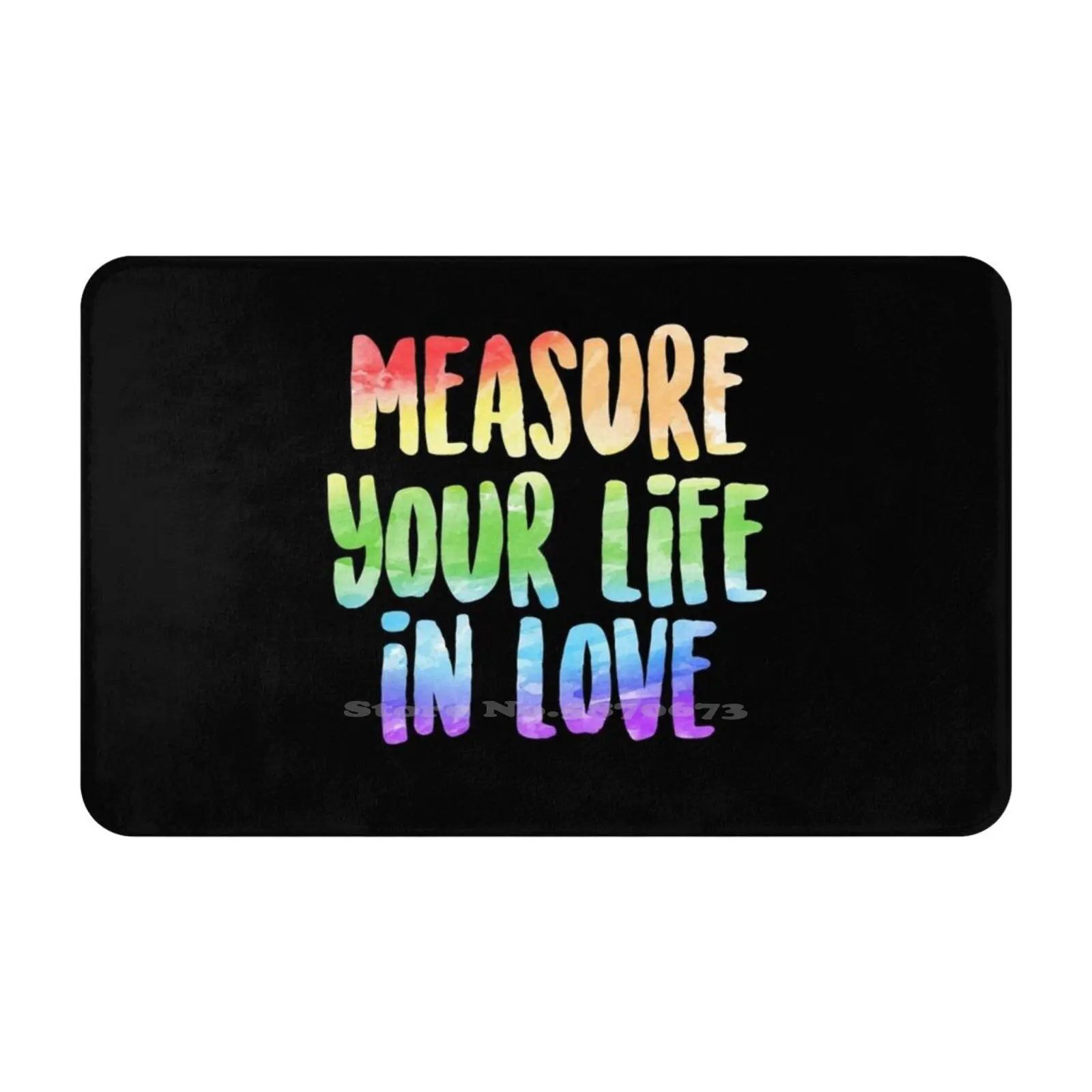 Measure Your Life In Love | Rent 3D Household Goods Mat Rug Carpet Foot Pad Rent Musical Musicals Anthony Rapp Idina Menzel