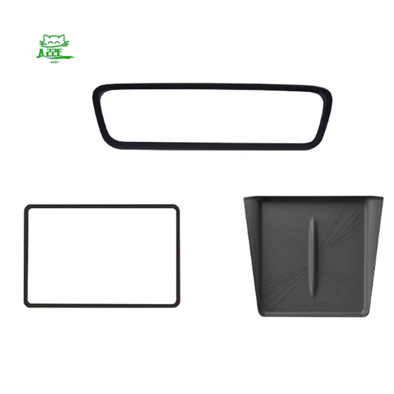 A22E-Car Center Console Wireless Mat Screen Protect Frame Rearview Mirror Frame For Tesla Model Y Juniper 2025