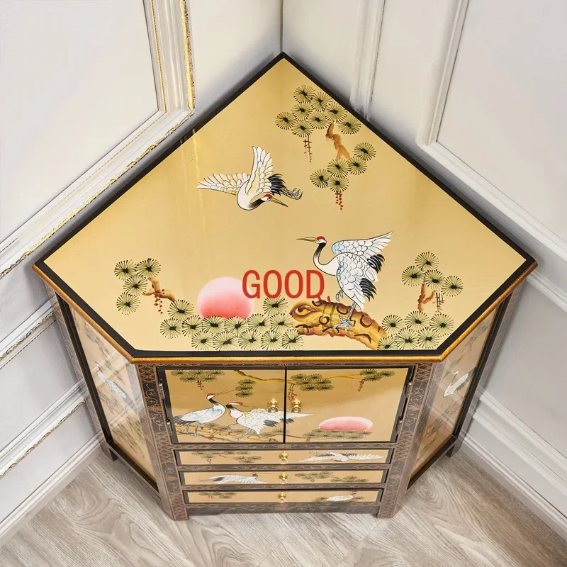 Locker Triangle Side Cabinet Painted Piano Paint Corner Cabinet