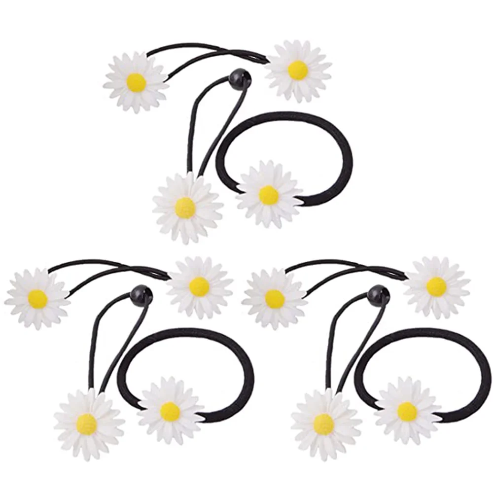 9 Pcs Daisy Hair Accessory Accessories Pin Headband Elastic Rope Apron Vacation Barrettes