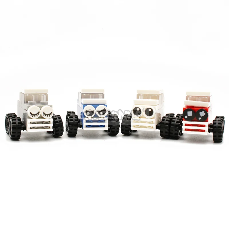 Marumine Cartoon Eyes MOC Bricks Model Accessories 1x1 Round Tile Emotional Expression Compatible 98138 Building Blocks Parts