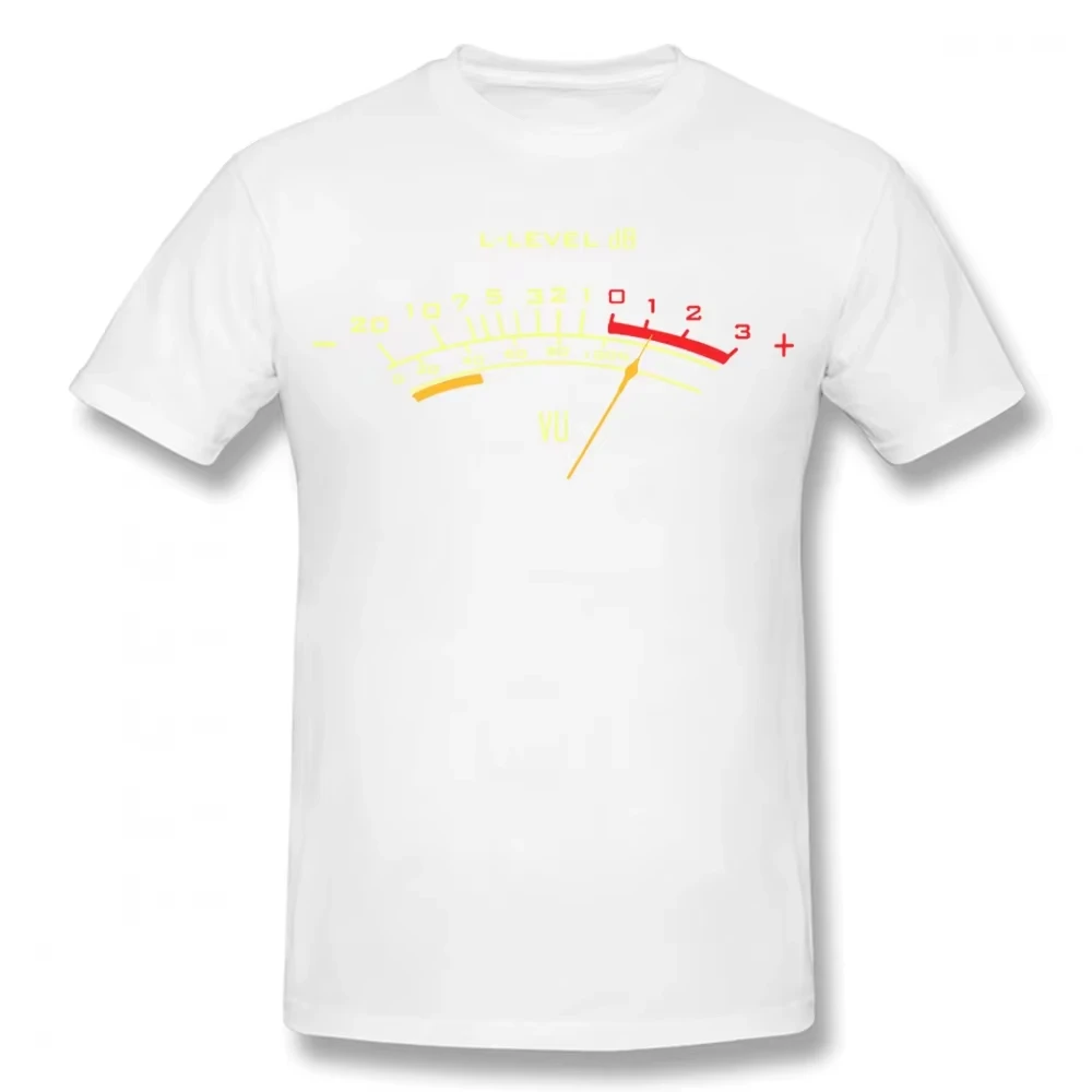 VU Meter Graphic Tshirt, Audio Level DB Design, Music Producer Gift, Retro Analog Tech Tee, Vintage Audio Engineer Shirt