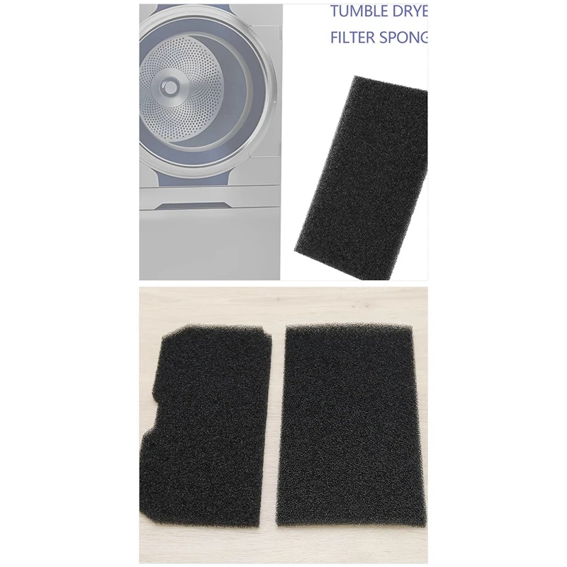 แผ่นกรองฟองน้ำสำหรับเครื่องอบผ้า40ชิ้นแผ่นกรองโฟมสำหรับ Elektra Bregenz ส่วนกรองเครื่องเป่า2952560100 2952380100