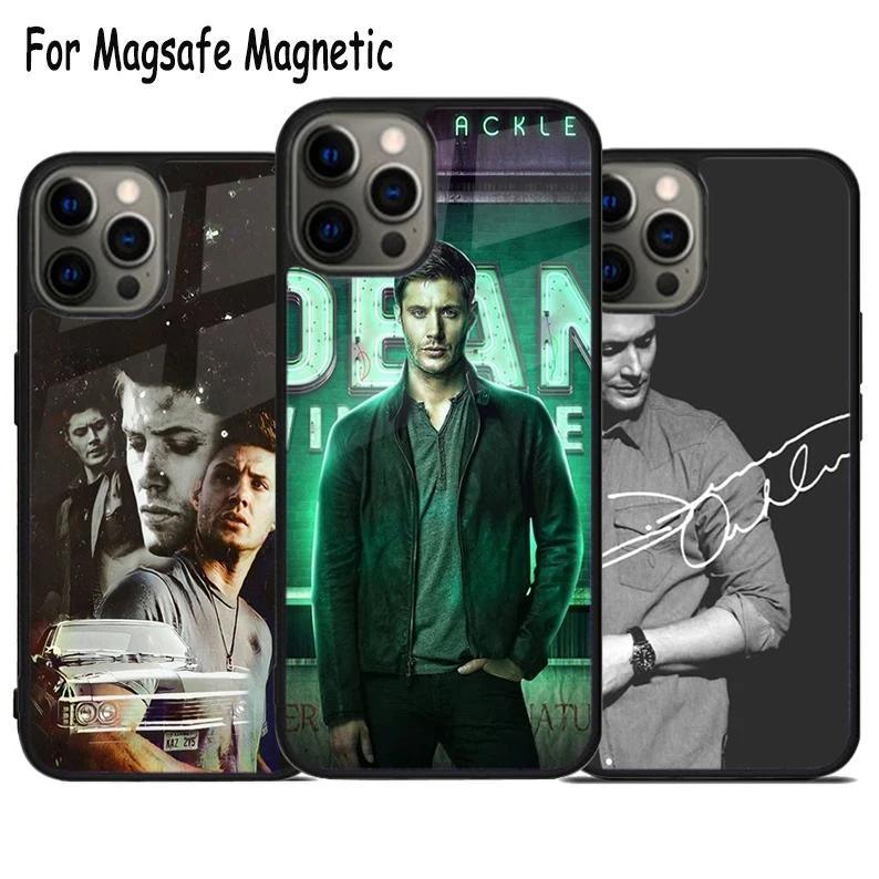 Splatter Dean Winchester Wireless Charge Magsafe Phone Case For iPhone 15 16 14 13 11 12 Pro Max Plus Magnetic Bumper Cover