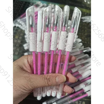 10 stücke Rosa Weiß Tattoo Gel Marker Stift für PMU Microblading Augenbraue Lip Scribe Haut Positionierung Markierungen Tattoo Positionierung Stift