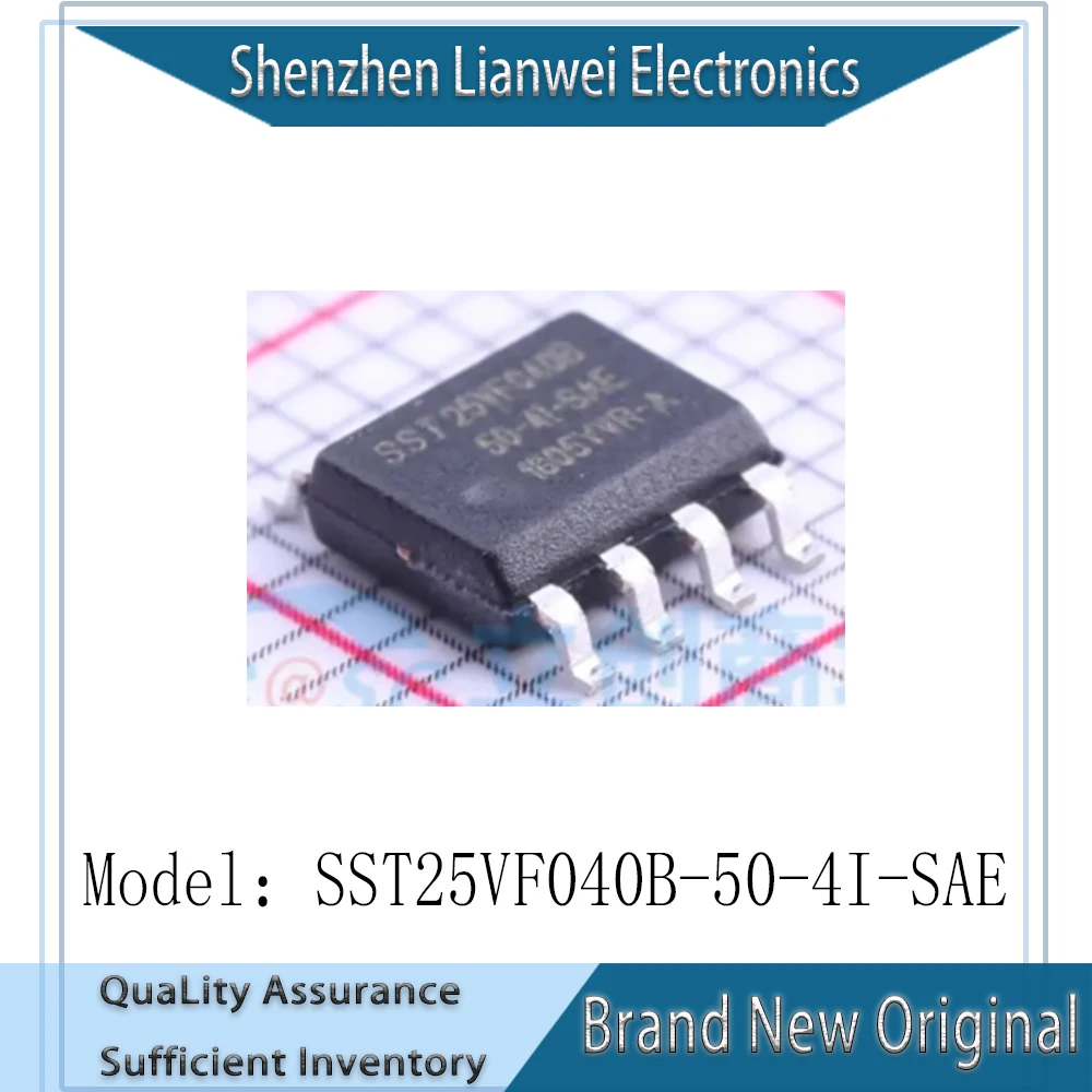 

100% New Original SST25VF040B-50-4I-SAE SST25VF040B IC FLASH 4MBIT Chipset SOP-8