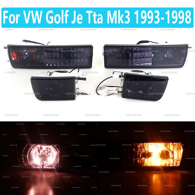 Front Bumper  Fog Light Turn Signal Light Lamp For V W Golf Je Tta Mk3 1993-1998 Fog Lamp Assembly Car Accessories