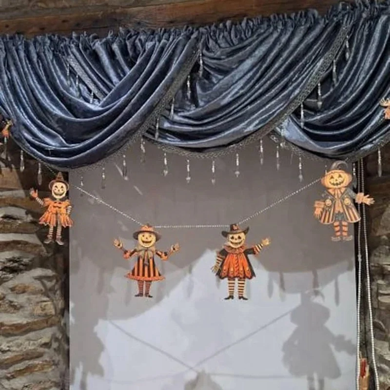 BAAD Decorazioni per stamina di Halloween, decorazioni per striscioni di Halloween in legno Banner di streghe, feste, festival, decorazioni murali