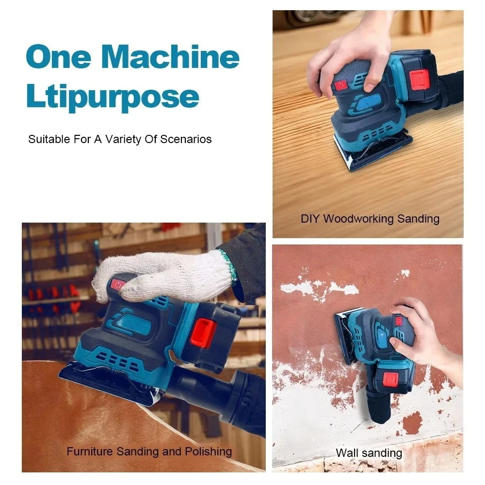 マキタ 125mm/5インチ ブラシレスランダムオービタルサンダー 可変速サンダー 木材研磨 コードレスリチウムブラシレスサンダー