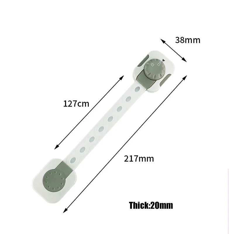 3 Teile/satz Kinder Sicherheit Gurt Schlösser Mehrzweck Klebstoff Kunststoff Baby Proofing Schlösser Für Schränke und Schubladen, wc, Kühlschrank