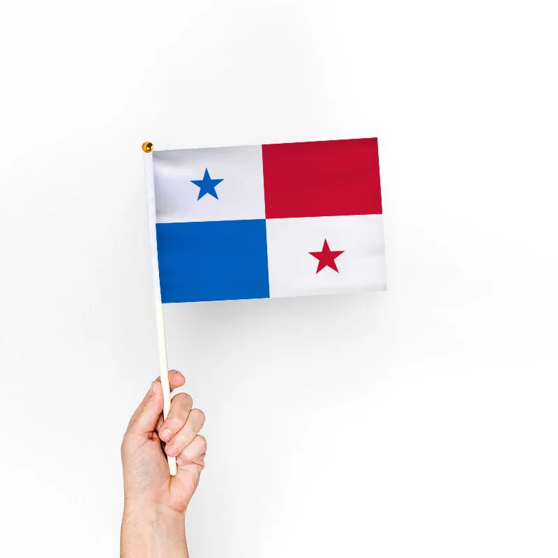 10 Pcs/lot Panama Hand Waving Flags 14x21cm Panama Flag Wholesale