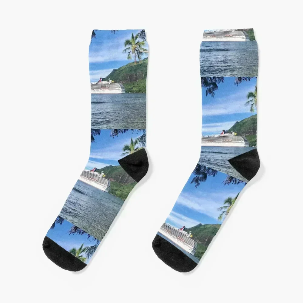 

Cruise ship holiday Socks cool japanese fashion Antiskid soccer gift Man Socks Women's