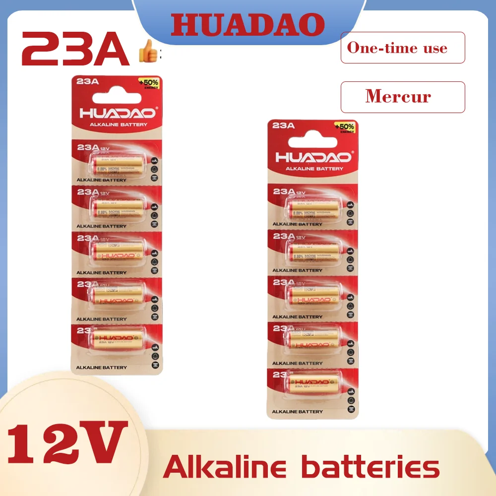 23A 12V Batterie for Doorbell Remote Control Toys Dry Alkaline Battery L1028 21/23 A23 E23A K23A V23GA GP23A RV08 LRV08 23A
