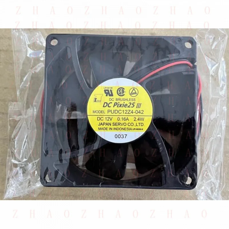 L+ for MODEL 8025 SERVO DC BRUSHLESS 12V 0.16A 2.4W 8cm cooling fan PUDC12Z4-042