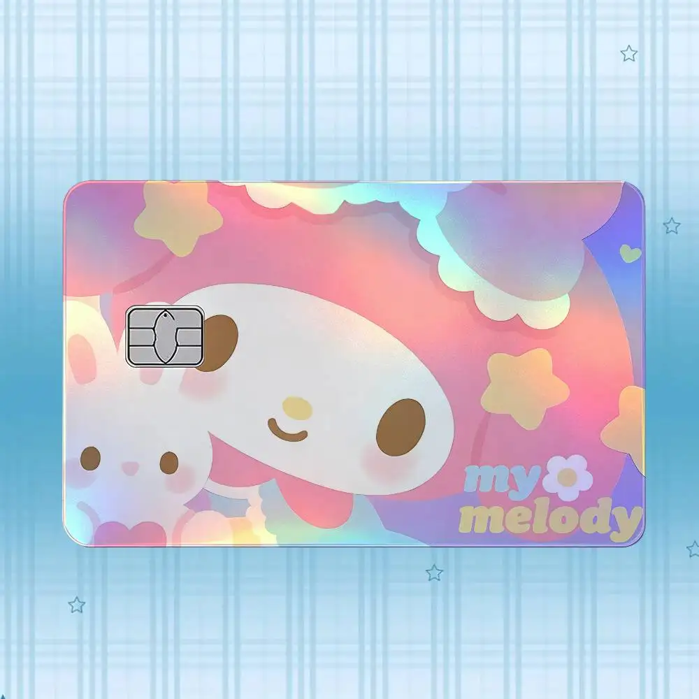 My M-Melody Laser-Holografischer Karten-Skin-Aufkleber für Kredit- und Debitkarten – 4 Stück/Set, wasserfester, kratzfester Schutz – Detail 2