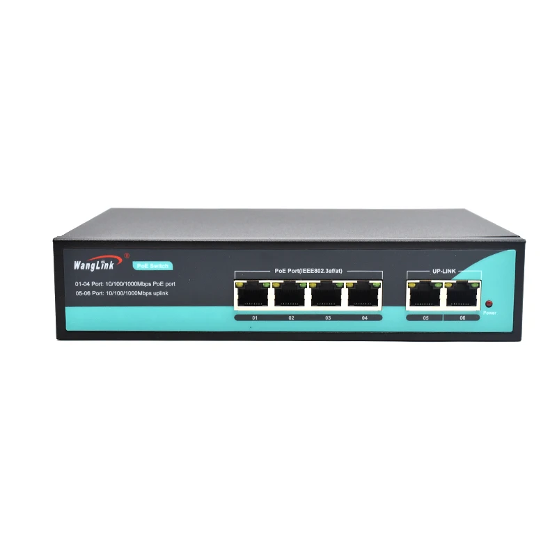 Imagem -04 - Switch de Rede Wanglink-poe Portas Gigabit Poe com 10 100 1000m Uplink Port para Cctv ai