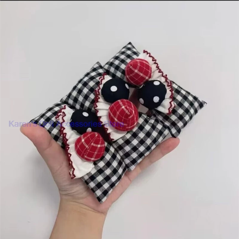 2 pezzi 2026 nuovo stile Abito finto in due pezzi con giunture nere + forcina per capelli con fiocco per Blythe (adatto per Lulu,ymy24,Ob22,24,26, zona, Jenny)