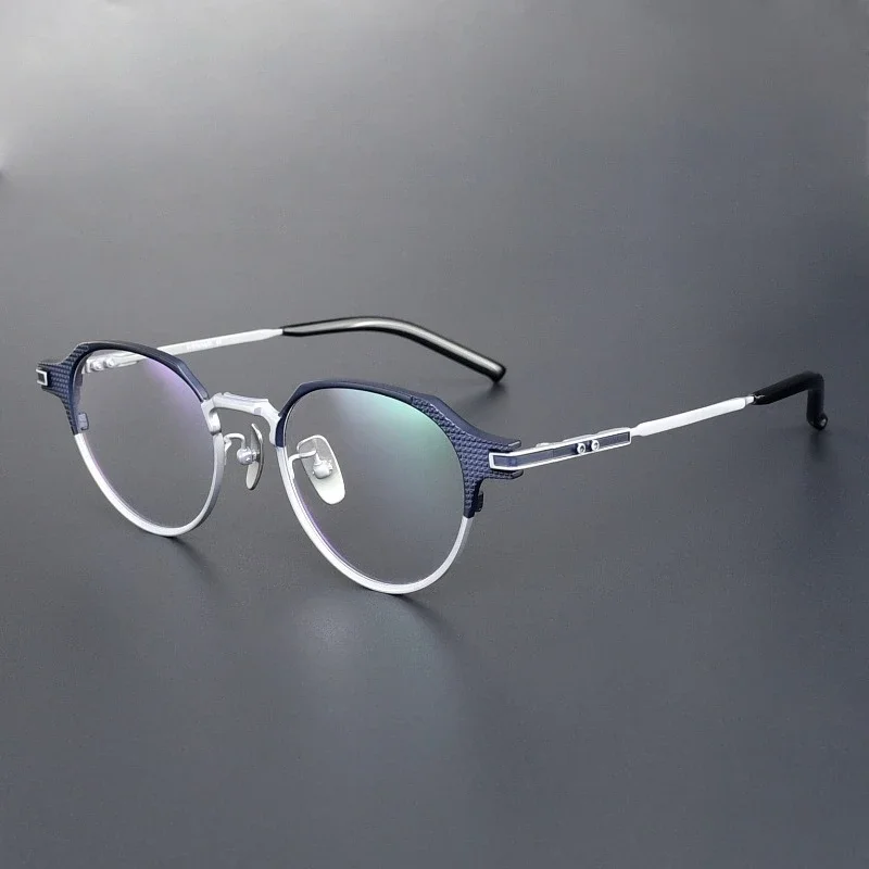 

Ultra-light Titanium Retro Round Anti Blue Light Glasses Frames S-05T Business Male Handmade Optical Computer Female Eyeglasses