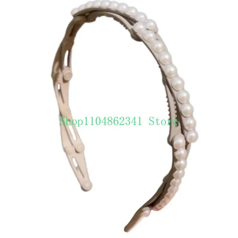 5ASD柔軟で実用的なヘアバンド折りたたみ可能なヘッドバンドヘア装飾現代の女性のためのヘア装飾