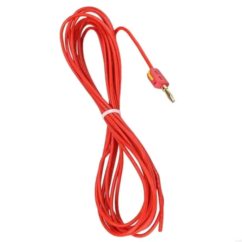 Image of 5 Meter Elektrische Messkabel für Multimeter-Reparatur 4mm Sicherheits-Bananenstecker Testleitungen Silikonisoliert