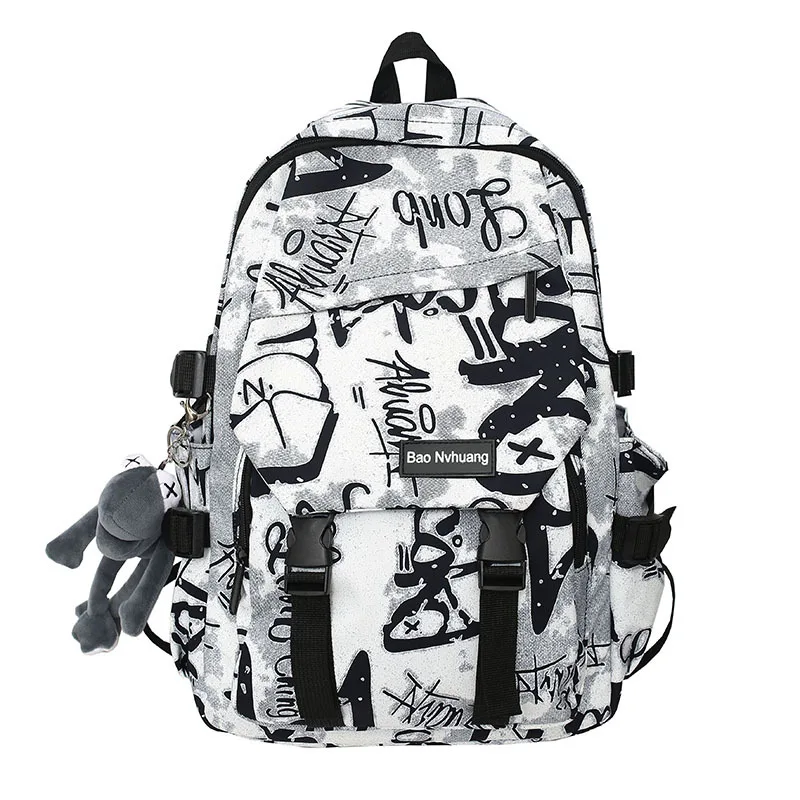 Foreign trade wholesale backpack large capacity nylon bag travel business trip backpack student schoolbag men's travel bag