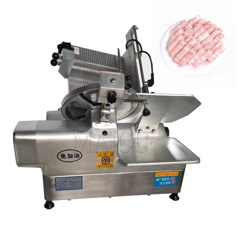 

Commercial Electric Skiving Machine Frozen Meat Slicing Machine Automatic Cut Mutton Roll Slicer