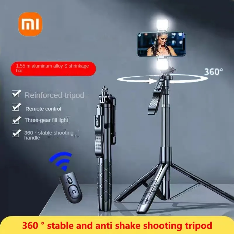 Xiaomi Selfie Stick Bluetooth Foldable Tripod for Phone Shutter Remote Control Tripod 360 °Anti Shake Shooting Mini Camera Stand