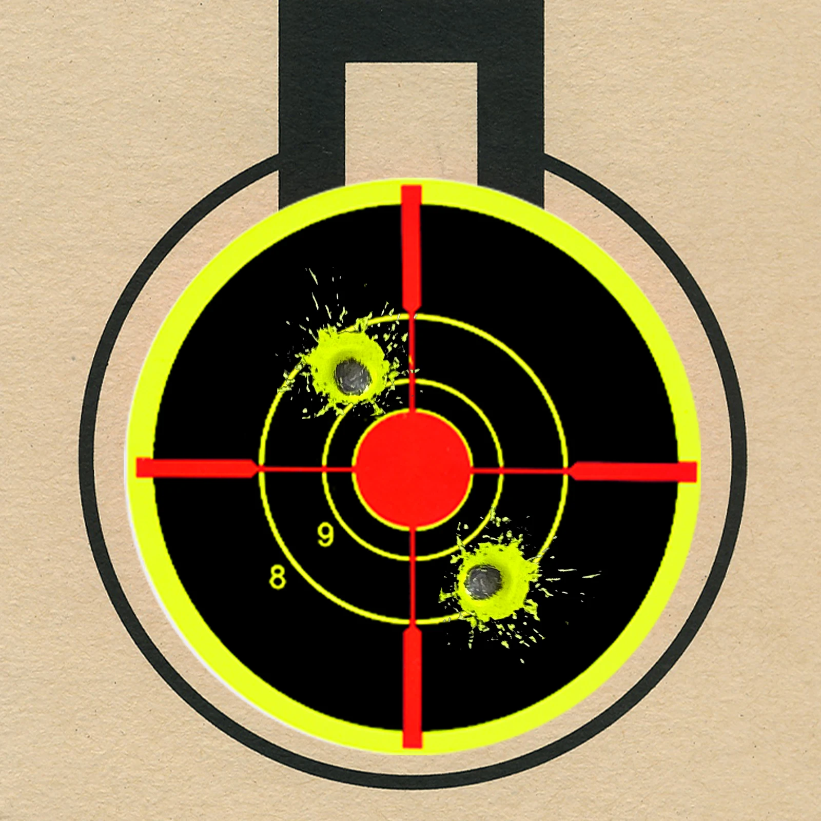 100Pcs 3-Inch Cross-Ring Digital Target Splash Target Paper Practice Splash Target Paper Aiming Target Training Supplies Stickers Precision Practice Target Paper Indoor and Outdoor Universal Target Paper