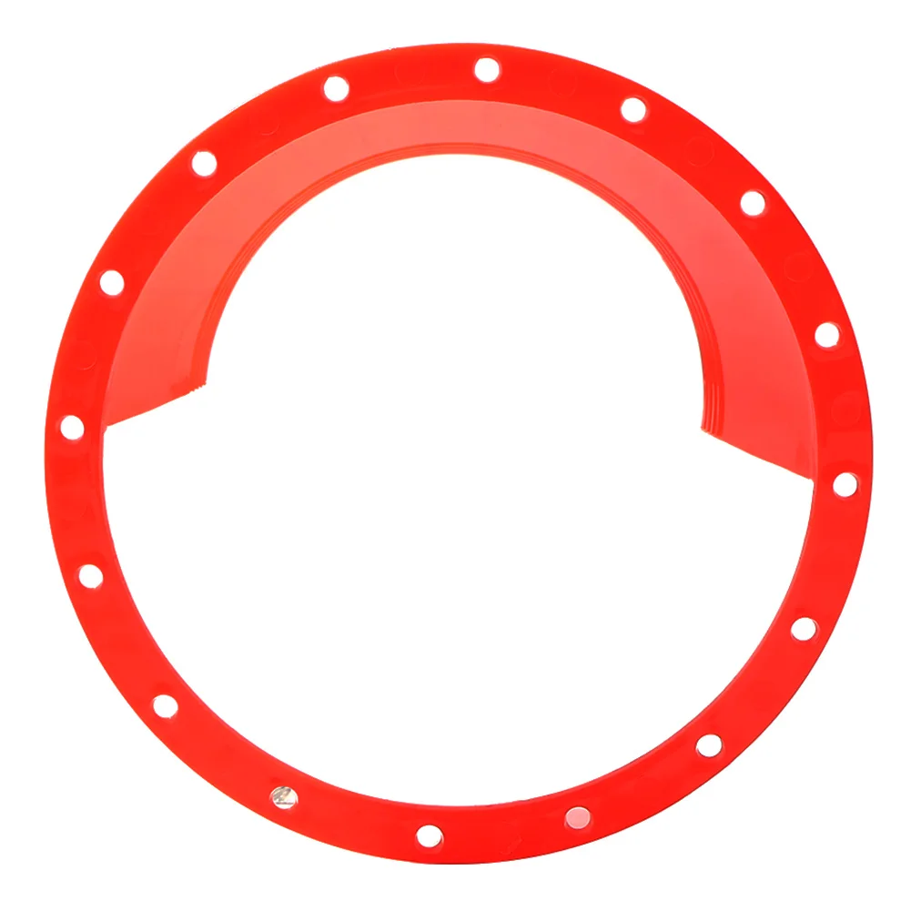 2 قطعة 6.5 بوصة سيارة الصوت تجديد المتكلم غطاء مقاوم للماء الأحمر المتكلم لينة غطاء مقاوم للماء العالمي مكبر صوت للسيارة الدائري #5