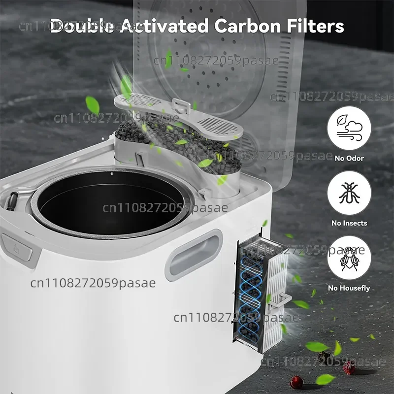 4-Liter Smart Electric Food Composting Machine with Dual Carbon Containers—Odorless and Quiet