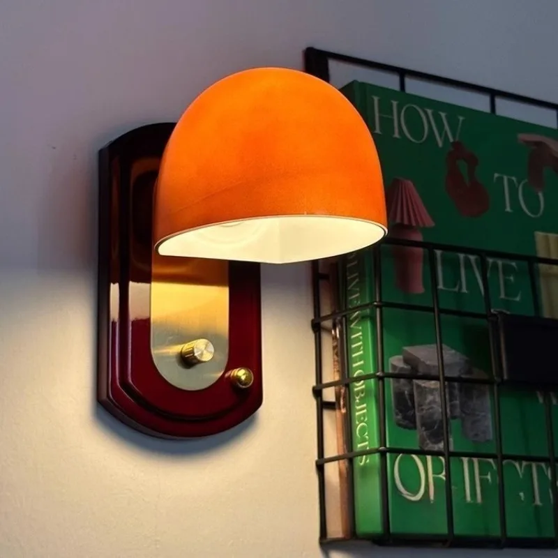 Bedroom bedside wall lamp American retro entrance entrance aisle living room decoration, lamp