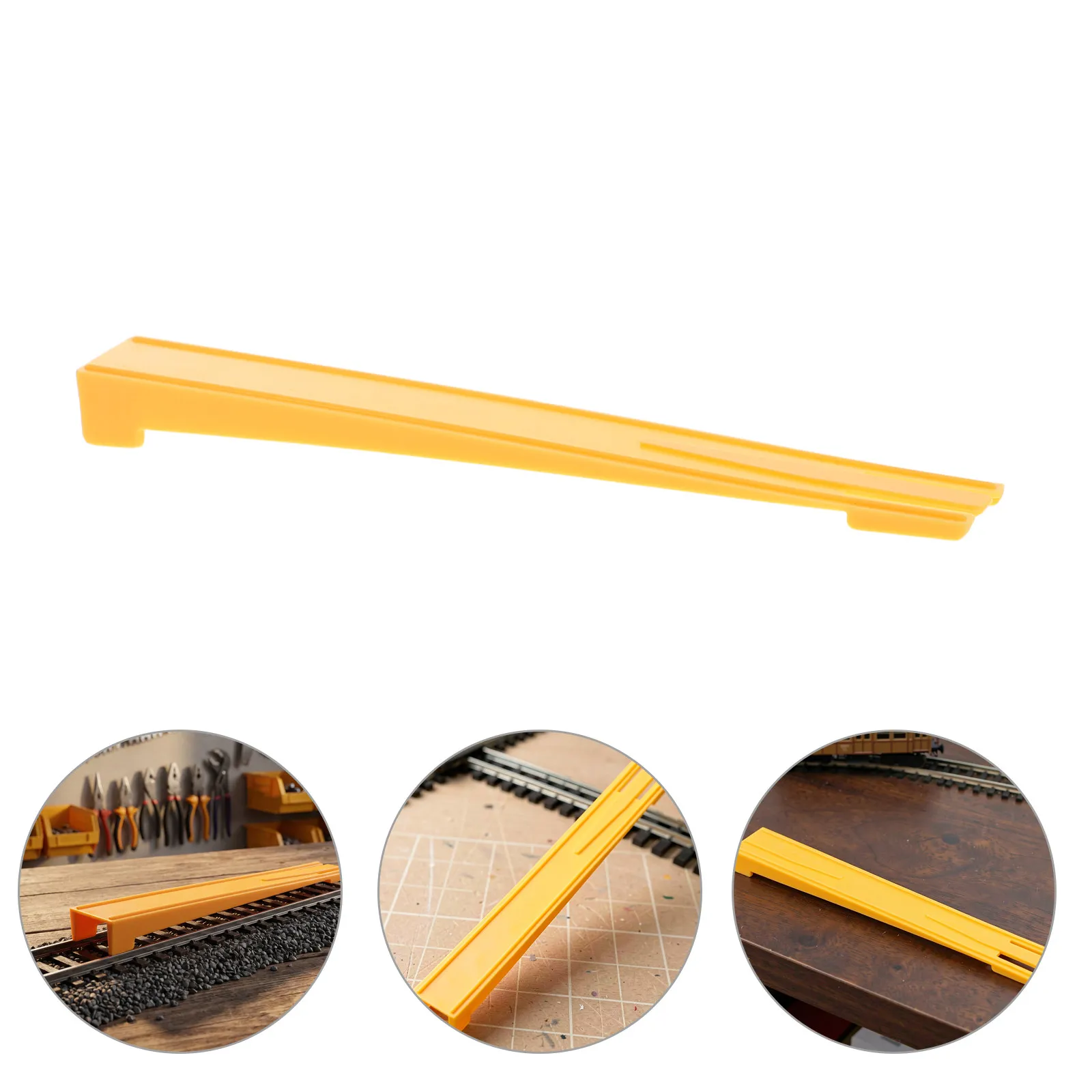 N Scale Train Track Rerailing Guide Tool – Plastic Smooth Rail Entry Ramp for Accurate Locomotive Positioning