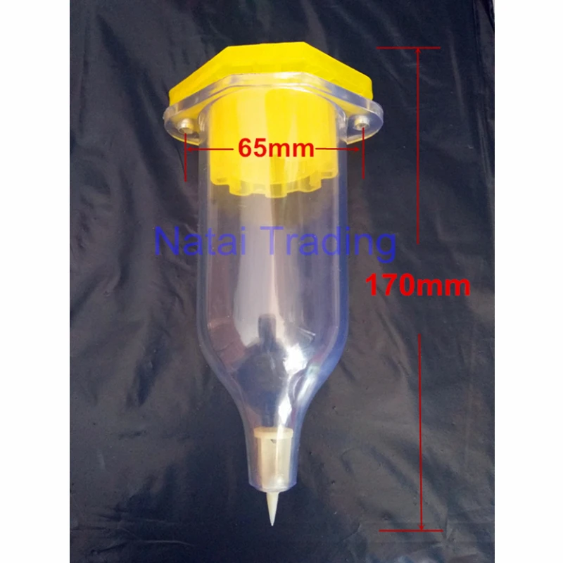 6pcs Transparent Oil Cup Diesel Collecting Cup for Fuel Injection Pump Test Bench Spare Part