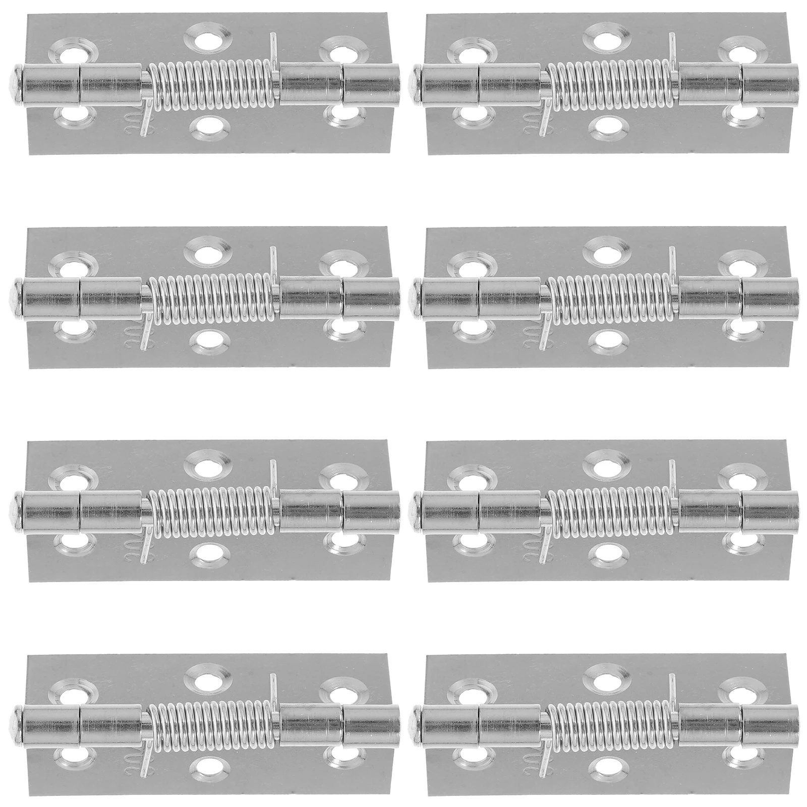 

8pcs 3 Inch Automatic Door Closer Stainless Steel Spring Hinges for Cabinet Furniture Self Closing Rebounding Hardware