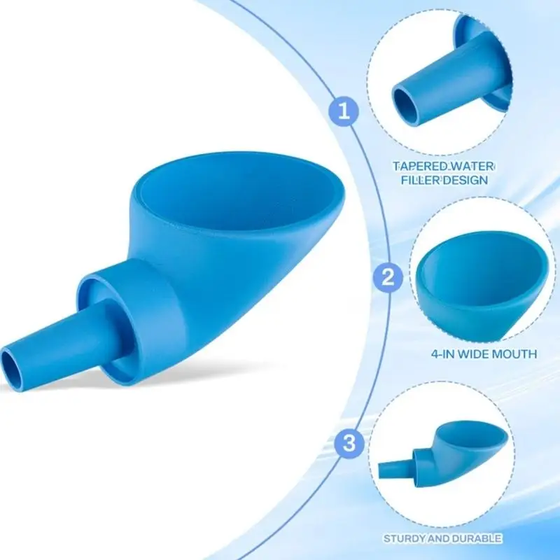 Image 3: Entonnoir remplissage d'eau bleu pour camping-car, remorque, précis liquide pendant le Camping en plein air