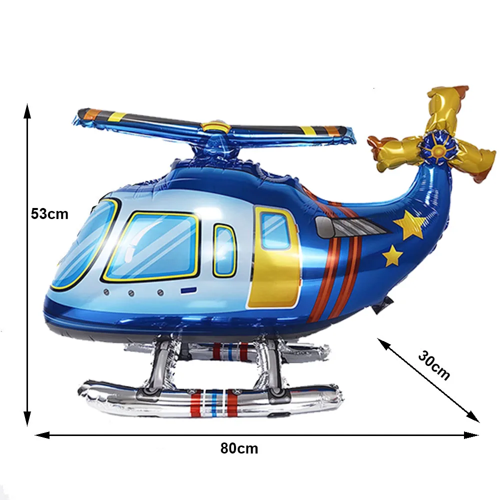 Fighter Balloon Boy Airplane Birthday Party Helicopter Plane Balloon Aircraft Balloon for Aviator Themed Birthday Party Decor