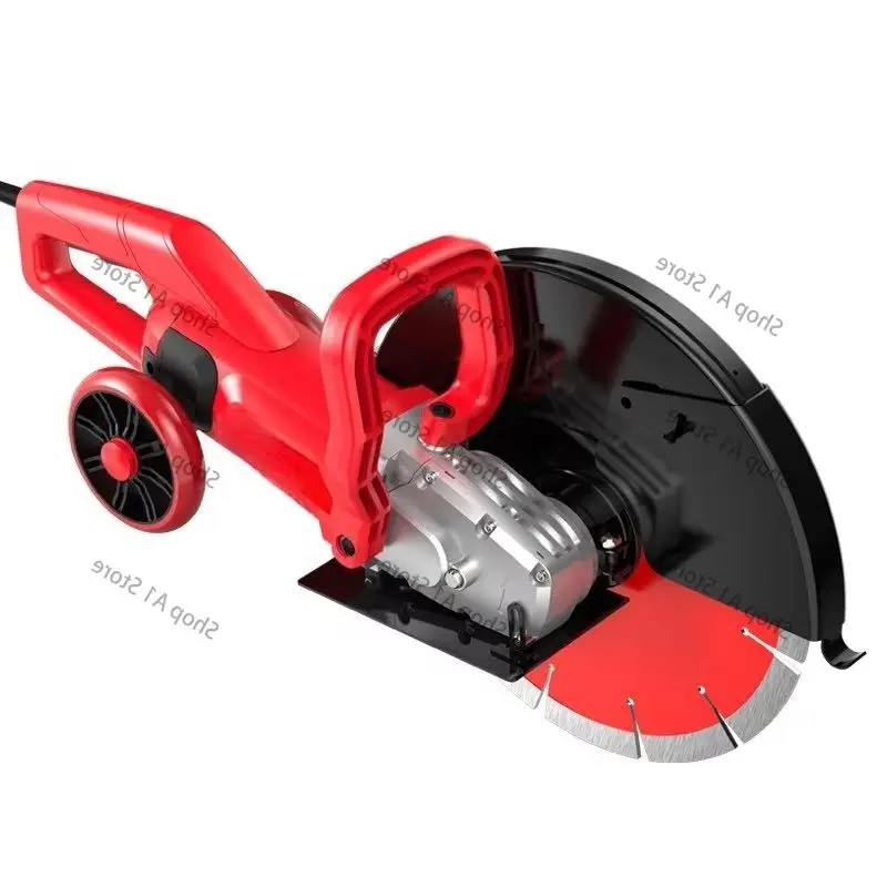 6800W hydroelectric concrete 130MM cutting machine + diamond saw blade multi-functional wall grooving machine electric grooving