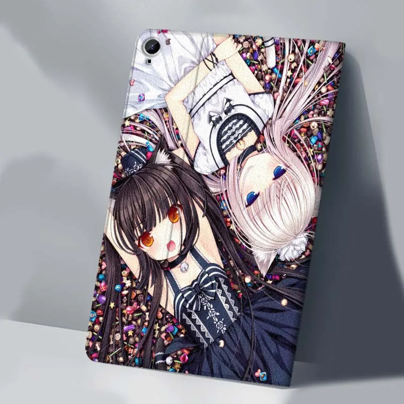 

N-Nekoparas Cartoon Beautiful Tablet Case For Samsung Galaxy Tab A A7 A8 A9 A11 S6 S11 Lite Plus 10.1 10.4 10.5 Inch