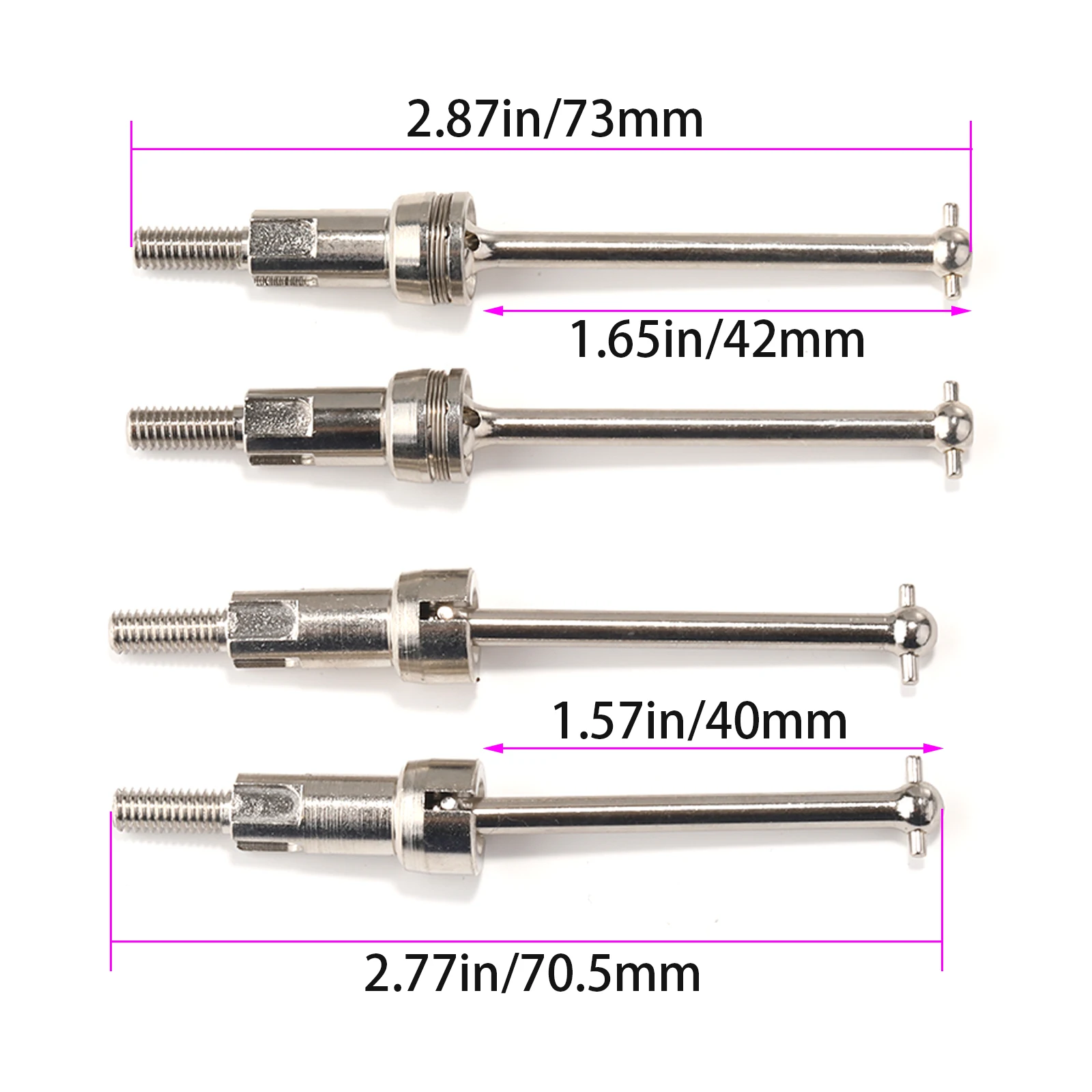 ARRMA Mojave GROM 1/14 CVD Stahlwellensatz |   Upgrade des Getriebes vorne/hinten |   Langlebige Radmutter aus Aluminium |   RC Autoteile