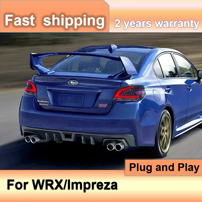 Car Accessories for Subaru WRX 2016 Taillights 2013-2020 Impreza Tail Light Rear DRL Fog Brake Turn Signal Reversing