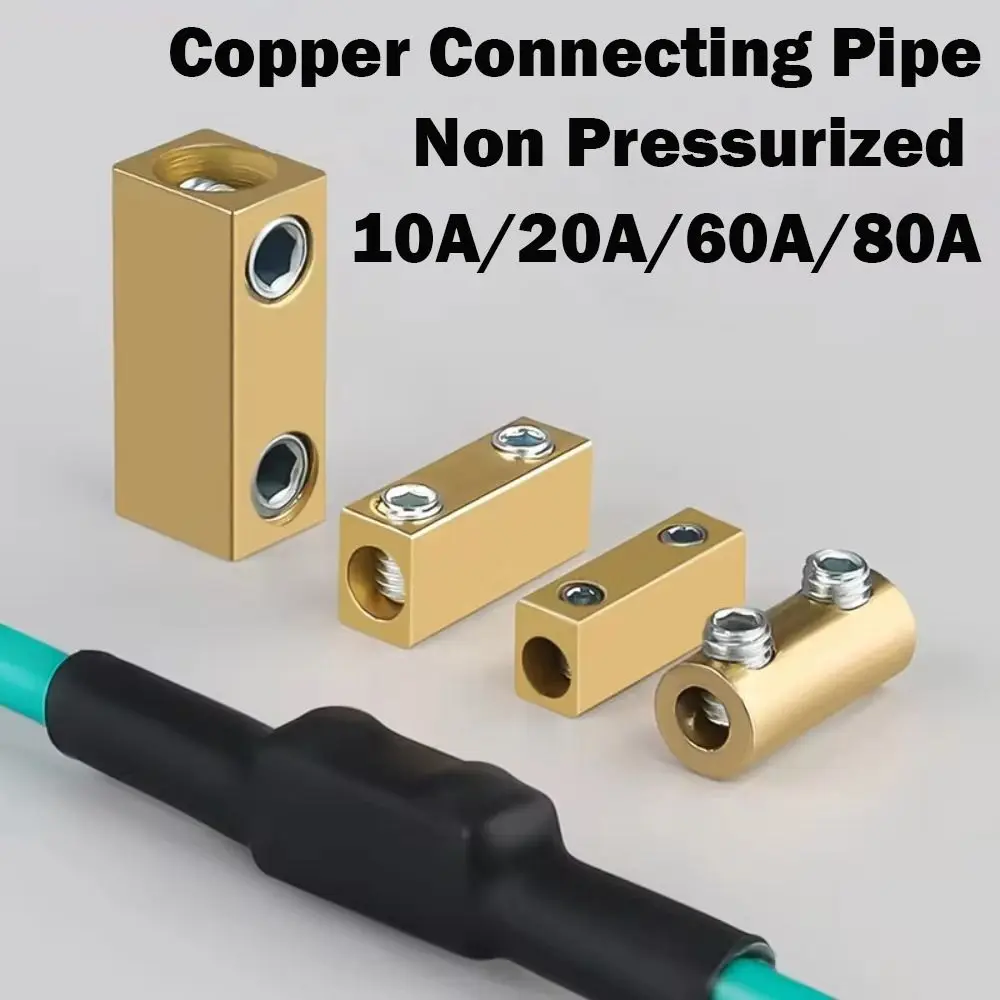 With Heat Shrink Tubing Brass Terminal Block High Current Pressure Free High Power Splitter Waterproof Terminal Blocks