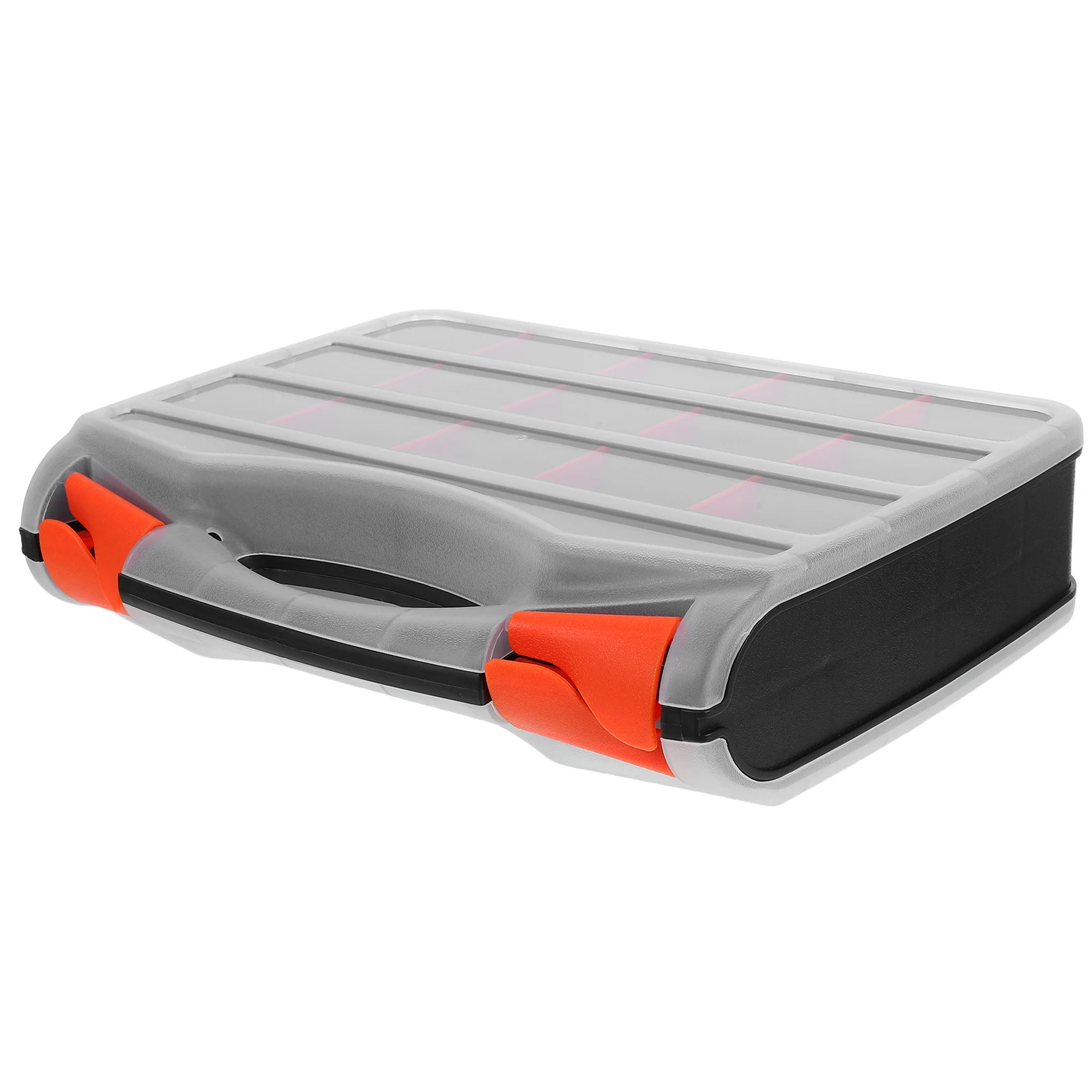

Double Sided Parts Storage Box Removable Dividers Tool Case Portable Plastic Organizer Hardware Container Small Tools
