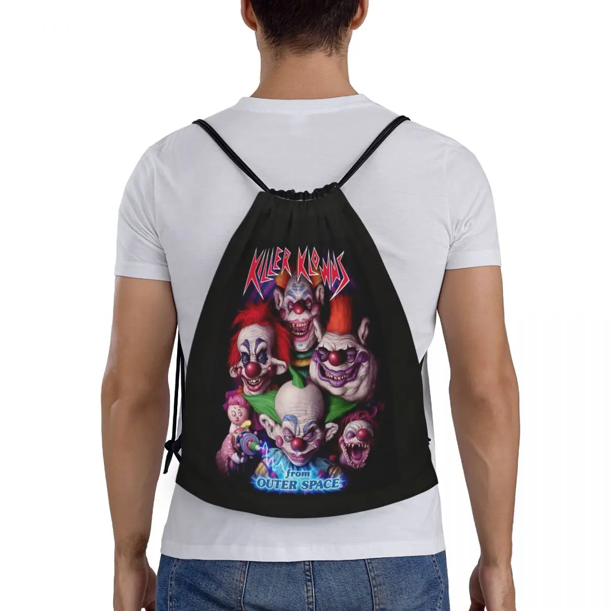 

Killer Klowns From Outer Space Backpacks Fashion Portable Drawstring Bundle Pocket Sports Bag Book Bags For Travel Students