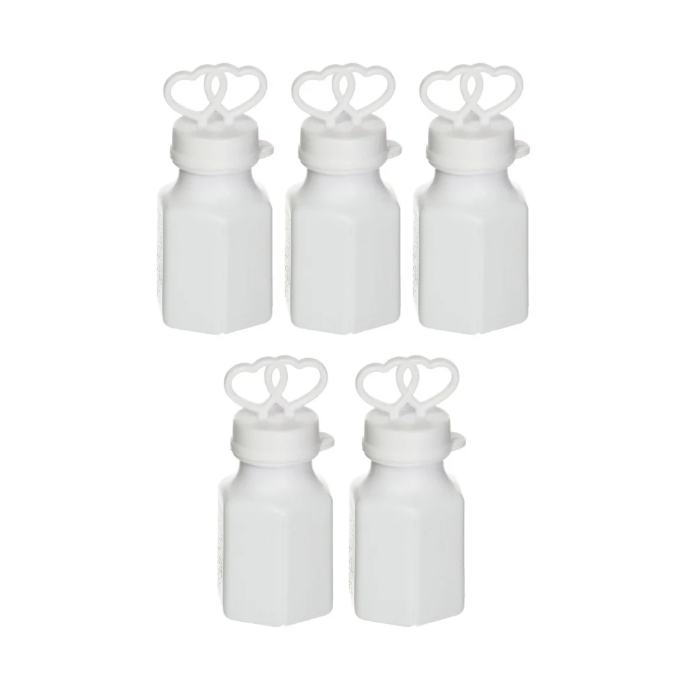 ขวดพลาสติกเปล่าพรีเมียมรูปหัวใจคู่ 24 ชิ้น สำหรับตกแต่งงานแต่งงาน งานวันเกิด ของขวัญเด็ก ไม้เป่าฟองสบู่