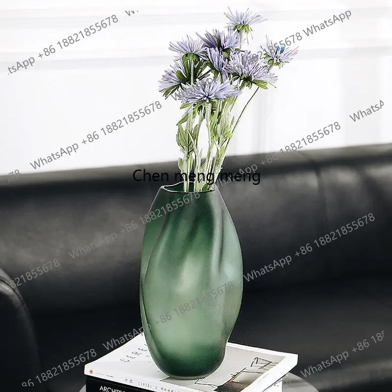 Light luxury high-end large vase floor ornament living room flower arrangement creative modern simplicity
