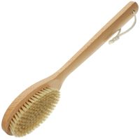Bristles Boar Bath Brush Back Washer Shower Body Bathing Exfoliating Scrubber Long Handle Wooden Birch Portable Back