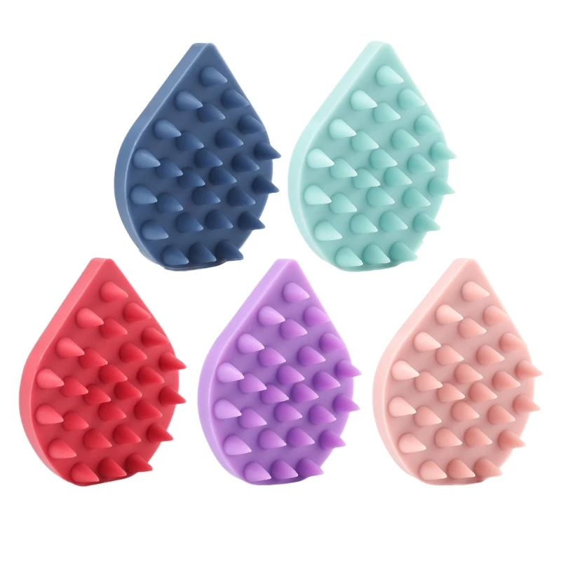 Silicone Scalp Massage Brush Wet and Dry Shampoo Brush Hair Washing Brush Drop Shipping