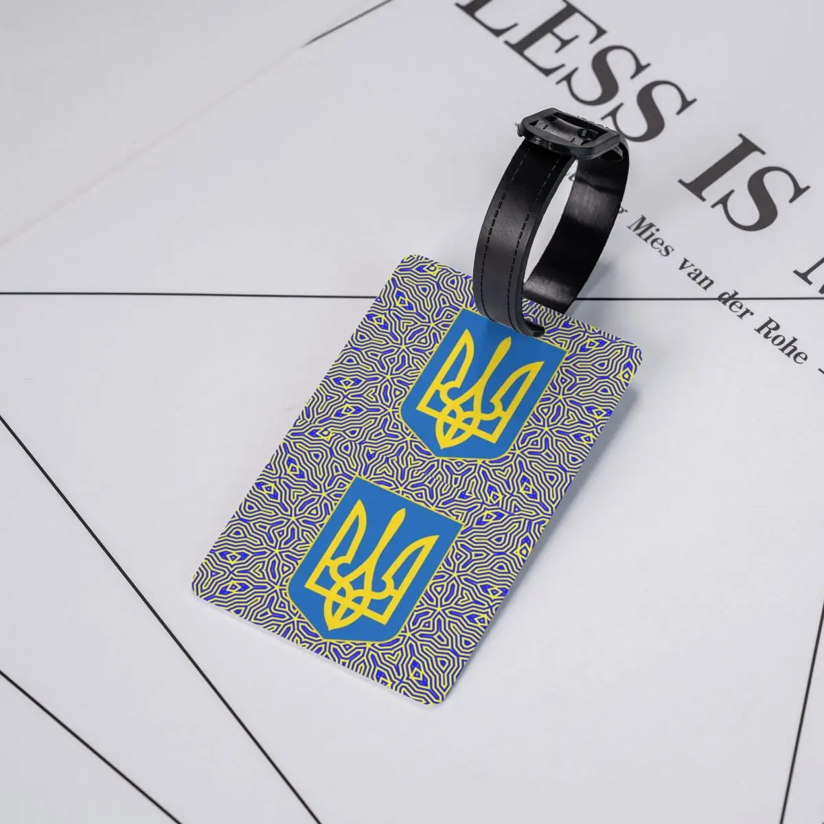 Ukraine Feel-Étiquette de bagage, 21e blason, sac de voyage, valise, couverture de confidentialité, étiquette d'identification